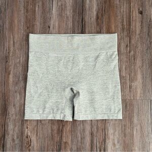 Grey Seamless Biker Shorts